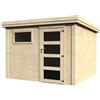BricoShop24 Casa 275x275 in Legno 28 mm da Giardino Rimessa per Attrezzi Casetta Depandance