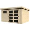 BricoShop24 Casa 365x275 in Legno 28 mm da Giardino Rimessa per Attrezzi Casetta Depandance