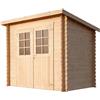 GartenPro Casetta 28 mm in Legno 2.5x2 Giardino Attrezzi Blockhouse Box Ripostiglio