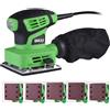 BAKAJI Levigatrice Mouse Orbitale 240W Con Aspiratore + 5 Nastri Abrasivi Legno Muro