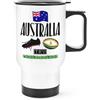 Gift Base Rugby Australia Viaggio Tazza con Manico - Divertente Lega Union Bandiera