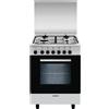 Glem Gas Cucina gas 4 zone Forno elettrico ALPHA A654MI6 Inox Classe A