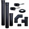Scelti da San Marco Kit tubi fumisteria scarico fumi per canna fumaria stufe a pellet da 80 mm