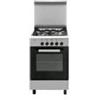 Glem Gas Cucina gas 4 zone Forno a Gas ALPHA AE55AI3 Inox Classe A (53x50x90cm)