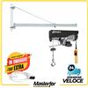 Ribimex Paranco elettrico con BANDIERA A BRACCIO INCLUSA elevatore montacarichi 600kg