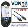 vonyx CAVO SPEAKON M. + SPEAKON M. 10 METRI CASSE ACUSTICHE PASSIVE AMPLIFICATORE NL2