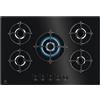 ELECTROLUX EGG75372K PIANO COTTURA IN VETRO A GAS 5 FUOCHI NERO 75 CM