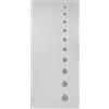 BlindoFacile Pannello per Porta Blindata Bianco con Inserti a Goccia Grigio da Esterno