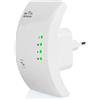 AMPLIFICATORE WIFI REPEATER 300 Mbps EXTENDER LAN RETE RIPETITORE WI FI RANGE