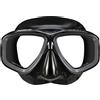 Omer MASCHERA SUB ABALON BLACK OMER PESCA APNEA SILICONE VETRO TEMPERATO MARE MASK