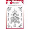 Woodware Iris Ohyama Francoise Collection-Set di timbri Trasparenti con Albero Nordico, A6