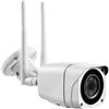 FMLED TELECAMERA BULLET IP 4G LTE SIM GSM REGISTRA SU SD CARD 5MPX CON AUDIO IP66