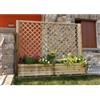 BricoShop24 2 Fioriere con Grigliato 180 Balcone Vaso Spalliera Portavaso in Legno