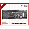 HP DS Batteria Originale HP 15-CX Envy 17-BW -11,55V 52,5Wh 4550mAh