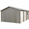 Decor Et Jardin Garage Casetta in Legno 4x5 mt 34 mm Block House Porta Attrezzi Box Posto Auto