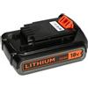 BLACK & DECKER Batteria Ricaricabile Litio 18 V 2.0 ah per Trapano Smerigliatrice Black Decker