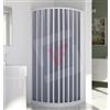 FRATELLI VITALE CABINA BOX DOCCIA SEMICIRCOLARE A SOFFIETTO 90x90 (estensibilita' cm. 70÷90)