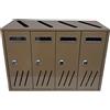 IDEAL STAR CASSETTA POSTALE CASELLARIO POSTALE CONDOMINIALE 4 POSTI CM.42 X 30 SENAPE