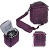 Navitech Purple DSLR SLR Camera Bag For Panasonic Lumix DMC-GX80/GX85 Camera