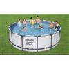 BestWay Piscina Bestway Rotonda fuoriterra 488x122 con Scaletta Filtro Acqua Pompa Frame