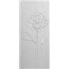 BlindoFacile Pannello da Esterno per Porta Blindata Pantografato in Vetroresina Rose Bianco