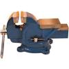 BricoShop24 Morsa Banco Lavoro Girevole 125 mm Ganasce Acciaio Ghisa Incudine Professionale