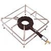 BricoShop24 Fornellone Cromato a Gas 4 Piedi 40x40cm per Esterno