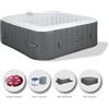 Freebie Piscina Idromassaggio Gonfiabile per 4 persone da esterno con copertura