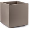 Veca Vaso fioriera QUADRATO CUBO MATHERIA in plastica CON RUOTE 30CM VECA vari colori