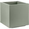 Veca Vaso fioriera QUADRATO CUBO MATHERIA in plastica CON RUOTE 40CM VECA vari colori