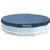 Intex Telo Copri Piscina Rotonda 305 cm Frame Steel Copertura Protezione Intex Corde