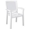 FRASCHETTI SEDIA POLTRONA IN RESINA RATTAN MAXI AMAZON BIANCA 59x64x90