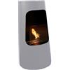 Sermac Stufa a Bioetanolo Bianco 2.5 Kw Biocamino Bruciatore Liquido Etanolo