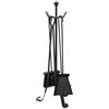 BricoShop24 Set Accessori 4 Attrezzi per Stufa Camino Caminetto Barbecue BBQ Legna Paletta