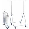 BricoShop24 Attaccapanni Appendiabiti Stender con Ruote Carrello Robusto Pieghevole Acciaio