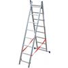 Facal Scala Alluminio 8 Gradini Scaletta Telescopica a Libretto Appoggio
