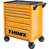 Thorx Carrello Portautensili con 7 Cassetti Ruote Giallo Attrezzi Officina Meccanico