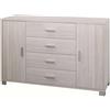 BricoShop24 Kit Mobile Madia 2 Ante 4 Cassetti Olmo 140 Contenitore Buffet Credenza Salotto