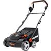 WORX WG855E.9 Scarificatore arieggiatore, senza batteria e caricabatterie | Per superfici fino a 400 m², larghezza di lavoro 36 cm, motore brushless, altezza regolabile su 4 livelli e sacco da 40 L