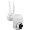 SCS Sentinel Telecamera da esterno connessa 1080p - Rotante a 360° con visione notturna | SVI0069, Wi-Fi, app iSCS Sentinel, rilevamento di persone, tracciamento automatico, scheda micro SD, citofono, distanza