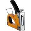 Relaxdays Sparapunti Professionale, Industriale, 500 Graffette, Pressione Regolabile, Graffettatrice, 4-8 mm, arancione
