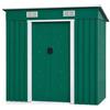BricoShop24 Box Casetta 194x121 per Attrezzi Capanno Ricovero Lamiera Giardino Ripostiglio
