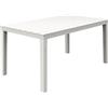 PROGARDEN TAVOLO SUMATRA IN RESINA EFFETTO DOGHE IN LEGNO 138x80