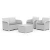 KETER SET GIARDINO KETER ROSALIE - divano con 2 poltrone e tavolo contenitore
