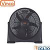 Vinco Ventilatore da Terra Grande Portata Box da Pavimento Inclinabile 5 Pale 45cm 85W