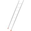 Santilli Scala Dritta 8 Gradini in Alluminio da Appoggio Scaletta per Esterno 250cm