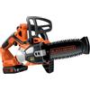 BLACK & DECKER Sega Elettrica a Batteria Elettrosega Potatrice Leggera Potatura Legna Motosega