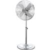 BricoShop24 Ventilatore a Piantana da Pavimento Velocita Pale Oscillante Orizzontale Cromato