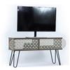BricoShop24 Mobile Moderno Porta TV Noce Nero Industrial da Soggiorno Basso Design in Legno