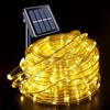 Catena luminosa natalizia Tubo con pannello solare multicolor esterno micro led